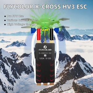 Flycolor X-CROSS HV3 Metal ESC BLHeli_32 32-Bit 5-12S แรงดันสูง 60A-160A สำหรับเครื่องบินบังคับวิทยุ รุ่น FPV อุปกรณ์เสริม - Product Image 2