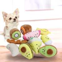 Fabrikant Groothandel Fruit Ontwerp Kiwi Avocado Donut Hond Pluche Speelgoed