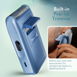 Rasoir électrique portable rechargeable à lame unique, format mini de poche, personnalisé, bon prix, pour le visage, la tête et la barbe - Product Image 3