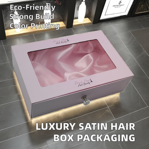 Scatola per <span class=keywords><strong>capelli</strong></span> di alta qualità con inserti in raso personalizzati di lusso confezione per cassetti in carta con inserto satinato personalizzato per <span class=keywords><strong>prodotti</strong></span> per la cura dei <span class=keywords><strong>capelli</strong></span> - Product Image 4