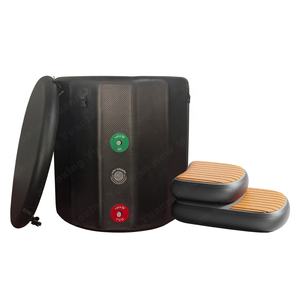 Dédouanement des stocks Capsule de récupération en PVC de haute qualité PRO Baril plongeant à froid de forme ronde avec marches Baignoire de glace <span class=keywords><strong>gonflable</strong></span> pour bain de glace - Product Image 1