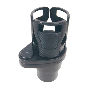 Adjustable ABS Car Cup Holder - Dual Beverage Holder for Drinks and Instant Noodles - Car Drink Organizer - Product Image 1