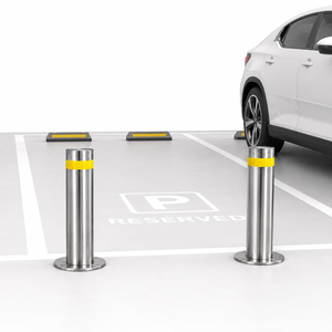 Borne de sécurité semi-automatique rétractable personnalisée pour allée, parking, garage, usine – Vente en gros de bornes de sécurité - Product Image 1