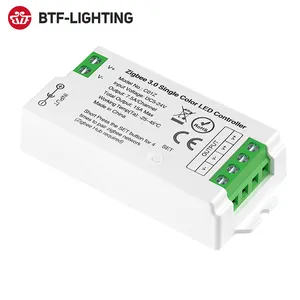 Nouveau système de contrôle d'éclairage intelligent tendance DC5-24V, variateur rvb rgbw rgbcct zigbee pour bande led