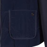 Blouson Bomber Sportif Slim-Fit Chaud en Coton Léger Tricoté avec Col Rond et Fermeture Éclair, Coupe-Vent et Respirant, à Poignets, Style Patchwork Printemps