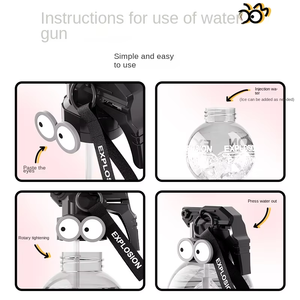 Pistola de agua pequeña para niños <span class=keywords><strong>Granada</strong></span> de dibujos animados, pistola de agua chisporroteante de verano, juguete de bomba de agua para bebés - Product Image 3