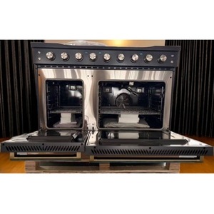 Gas <b>Range</b> 48-inch 8-burner With Oven Freestanding Stainless Steel Black American Style - Product Image 2