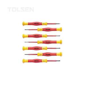 TOLSEN V32007 <span class=keywords><strong>SET</strong></span> di <span class=keywords><strong>cacciaviti</strong></span> di <span class=keywords><strong>precisione</strong></span> isolati 7 pz - Product Image 2