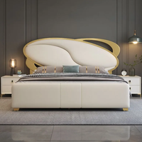 Lit king size haut de gamme pour chambre principale, lit de luxe haut de gamme, nouveau modèle 2026