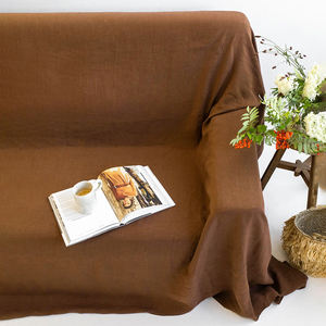 Capa de Sofá Premium para 3 Lugares em Algodão Lavado com Mistura de Linho, Capa para Sofá Seccional - Product Image 5