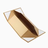 Boîte d'emballage magnétique pliable de luxe en papier rigide, personnalisable avec logo, pour cadeaux, vente en gros