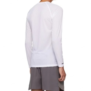 Camisetas de Gimnasio de Secado Rápido, Camisetas Deportivas de Baloncesto de Poliéster Elástico con Malla, Manga Larga, Ajustadas, Ligeras, para Carreras - Product Image 4