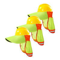 Chapeau rigide pare-soleil bouclier de Protection du cou avec attaches sécurisées casque pare-soleil Construction chapeau ombre