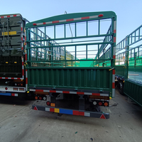 Semi-remorque porte-étuvages 3 essieux 60 tonnes personnalisée, prix usine, pour le transport de bétail, à vendre