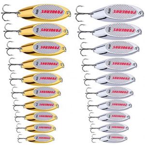 Appâts de pêche de haute qualité, paillettes obliques de 3g à 60g, appâts durs en or/argent, cuillère en métal VIB - Product Image 1