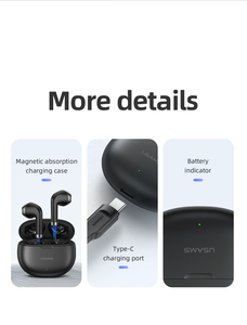 USAMS 2024 YO17 Auricolari Wireless Bluetooth 5.3, Cuffie TWS per Dispositivi <span class=keywords><strong>Apple</strong></span> e Android - Product Image 5
