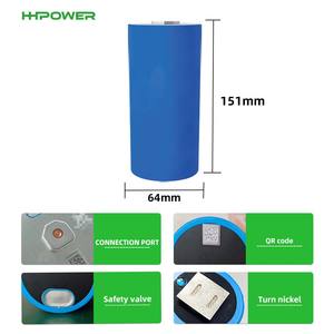 แบตเตอรี่ลิเธียมไอออน LFP ทรงกระบอก 3.2V 50Ah 8000 รอบชาร์จ 160Wh ประสิทธิภาพสูง สำหรับพลังงานแสงอาทิตย์ - Product Image 2