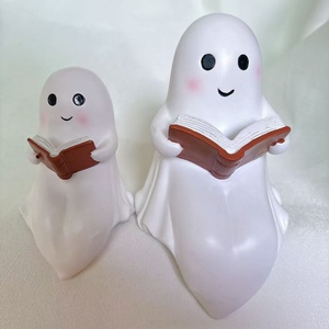 Lampe de lecture fantôme d'Halloween, figurine fantôme amusante, décoration d'Halloween pour cadeau, accessoires, décoration de table, étagère, maison - Product Image 5