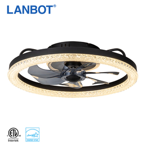 18.9 tối giản trong Quạt trần cấu hình thấp có thể điều chỉnh độ sáng, phù hợp với bất kỳ nội thất, thay đổi nhiệt độ màu vô cấp, màu đen - Product Image 3