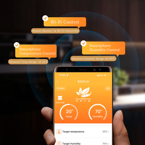Humidificateur de cigare réfrigéré R600a 191L réfrigérateur étui humidificateur vitrine Abinet contrôle de température d'humidité Intelligent - Product Image 5