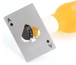 Ouvre-bouteille fin format carte de crédit en acier inoxydable, multi-outil porte-clés, gadget de survie plat pour portefeuille, voyage et EDC - Product Image 5