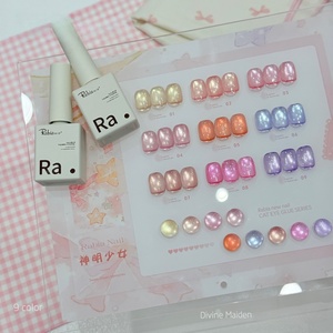 Kit de vernis gel UV magnétique Rabia 9 couleurs effet œil de chat, non toxique, longue tenue, pour salon et usage domestique (OEM/ODM) - Product Image 4