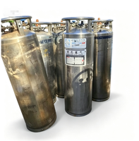 Réservoir Dewar industriel vertical en acier inoxydable soudé, isolé, automatique, pour oxygène liquide, azote, argon, CO2, 175L, 195L, 210L