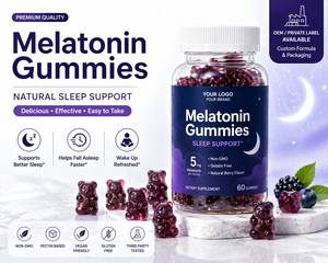 Oazvita Melatonina in Gommose a Lunga Durata per Sonno Notturno Prolungato, Grado Professionale Naturale per Adulti, Alternativa a Capsule e <span class=keywords><strong>Compresse</strong></span> - Product Image 1