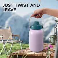 Carafe isotherme en acier inoxydable à double paroi, 64 oz, isolation thermique 12-24h, pour camping en plein air, vente en gros