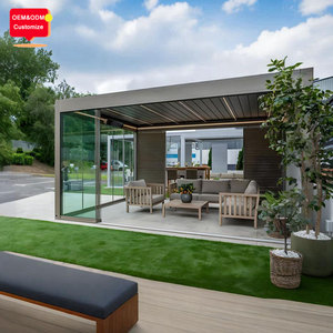 Pérgola Exterior Motorizada Eléctrica de Aluminio de Cuatro Estaciones 4x3 6x4 con Pantalla de Cremallera en Todos los Cuatro Lados - Product Image 4