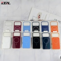 Coque de téléphone magnétique en PC rigide brillant IDEAL Factory pour iPhone 18 17 16 15 14 13 12 11 Pro Max, anti-jaunissement, protection arrière mobile