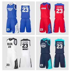 Ensembles d'uniformes de basket-ball pour hommes de haute qualité Logo personnalisé Design respirant pour les sports d'été Nouveaux uniformes de basket-ball à sublimation - Product Image 3