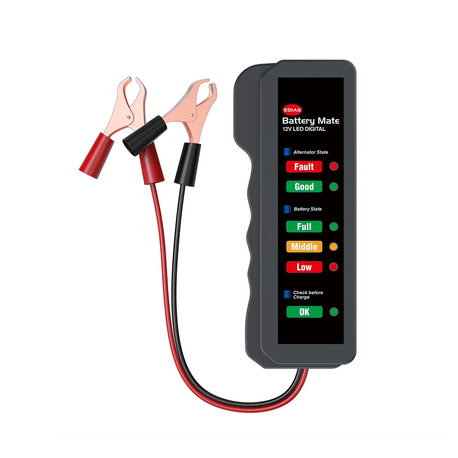 BM310 12V Batterie test LED-Anzeige Autobatterie Wartung Toolkit Autobatterie tester Ladegerät Analysator