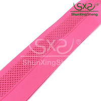 Nylon double pli bande élastique pantalon de sport pliant décoration respirant bande sac chaussures maison textile ceinture de taille