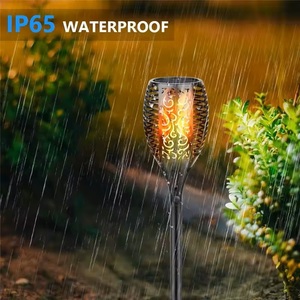 Lampe <span class=keywords><strong>torche</strong></span> solaire extérieure 96 LED effet flamme, étanche, haute luminosité, angle de faisceau 360°, IP44, avec contrôle de la lumière, pour <span class=keywords><strong>jardin</strong></span> - Meilleures ventes - Product Image 2
