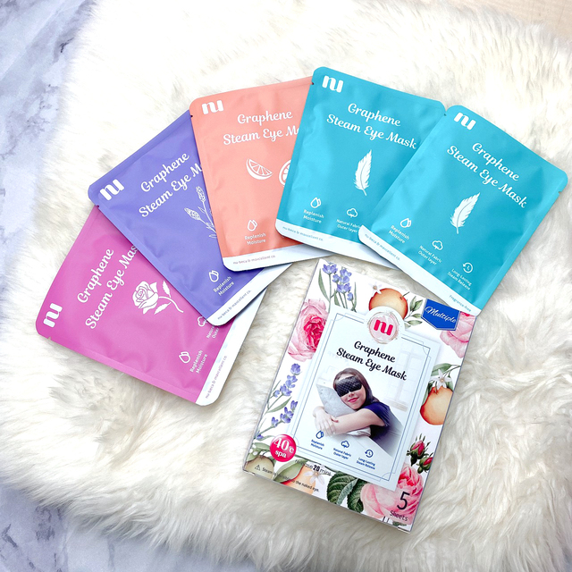 Disposable Self-Heating Hot Compress Sleep Spa Eye Patch Masks Cotton Material Graphene Steam Eye Mask with Elastic Earplugs