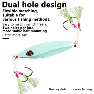 Señuelo de jigging luminoso de 80-300g para pesca en agua salada - Product Image 5