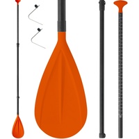 Pagaie de SUP professionnelle en fibre de verre haute résistance, lame en forme de goutte d'eau, poignée ergonomique pour la navigation en eau plate et le surf en mer