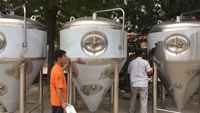 Bouilloire à brassage manuelle en acier inoxydable 304, 5BBL, équipement de brasserie