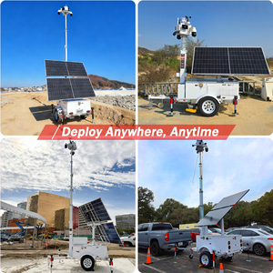 Torre de Vigilancia Móvil Portátil Personalizada con Energía Solar, Cámaras de Seguridad PTZ con Domo, Visión Nocturna de Gran Angular CMOS - Product Image 5
