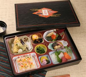 Square shape japanese disposable sushi bento boxes