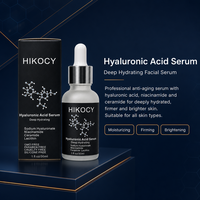 Sérum Visage Anti-Âge et Anti-Rides à l'Acide Hyaluronique 30ml, Hydratant, Éclaircissant, Raffermissant, Vitamine C, Soin de la Peau, Marque Privée OEM