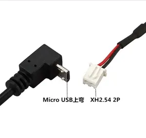 Arnés de cables XH2.5 Conector Micro USB con cable, conjunto de cable micro USB