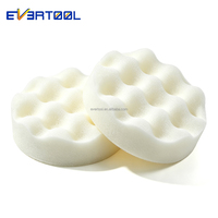 EVERTOOL Tampons de polissage en éponge de cire de voiture de haute qualité Tampons applicateurs en mousse blanche pour voiture
