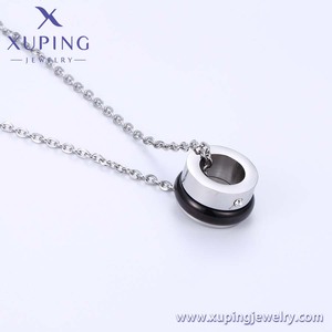 44380 <span class=keywords><strong>XUPING</strong></span> joyería de acero inoxidable serie Simple precio especial Venta de liquidación collar mujeres - Product Image 4