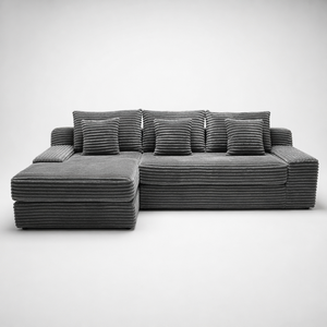 Sofá Cama Convertible con Compresión al Vacío y Relleno de Esponja para Sala de Estar, Sofá Esquinero Plegable Tipo Futón para Invitados - Product Image 1