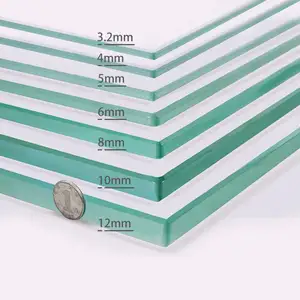 Cheap 3mm 8mm Tempered Glass Price Per Square Metre Extra White Tempered Glass Wholesale