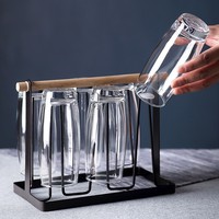 Ensemble de verres transparents élégants, parfaits pour Instagram, pour la photographie culinaire, la photographie de boissons et la décoration de cuisine moderne