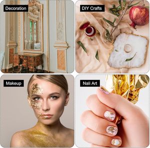 Giả Vàng Trang Trí Nội Thất Nhà Thủ Công Nghệ Thuật Tường Mạ Vàng Lá 14*14Cm Đài Loan B Dày Lá Vàng Lá Tấm - Product Image 5