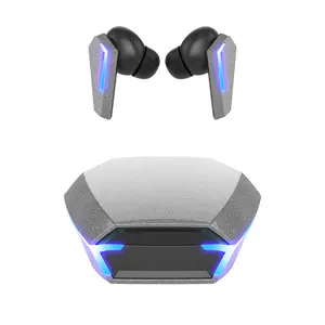 Tws earphone Gaming Bluetooth, earbud hi-fi Bt 5.3 peredam kebisingan